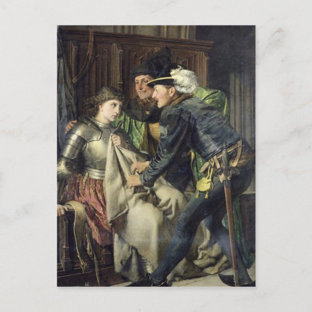 Cartão Postal Joan of Arc Insulted in Prrison, 1866 (Frente)
