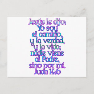 Cartão Postal João 14:6 Espanhol