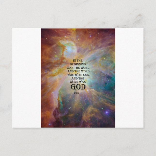 Cartão Postal João 1:1 (Frente)