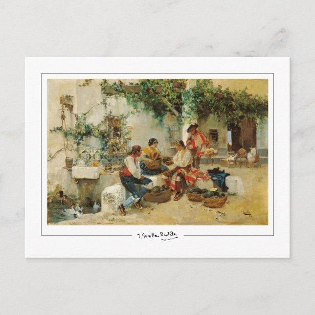 Cartão Postal Joaquín Sorolla #442 - Cartão-postal de arte (Frente)