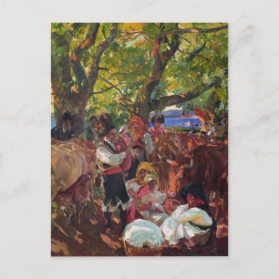 Cartão Postal Joaquín Sorolla - Galiza, a Peregrinação