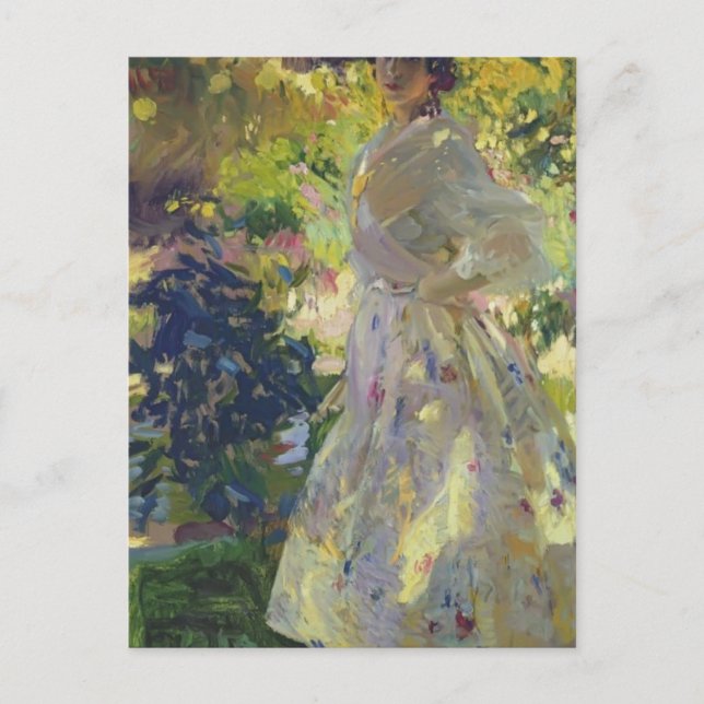 Cartão Postal Joaquín Sorolla- Maria vestida de menina valencian (Frente)