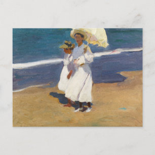 Cartão Postal Joaquin Sorolla - Na Praia