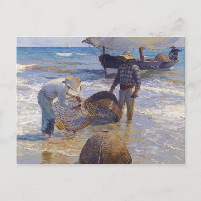 Cartão Postal Joaquin Sorolla - pescador valenciano (Frente)