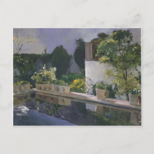 Cartão Postal Joaquín Sorolla - Reservatório do Alcazin Sevilh