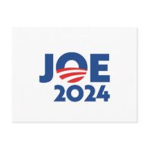 Joe 2020 tipografia vermelha branca e azul moderna