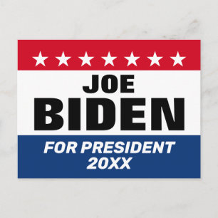 Cartão Postal Joe Biden 2024 - Design Clássico
