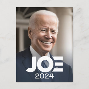 Cartão Postal Joe Biden 2024 para Presidente Foto