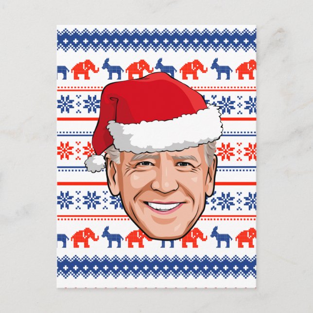 Cartão Postal Joe Biden Christmas (Frente)