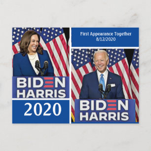 Cartão Postal Joe Biden e Kamala Harris 2020