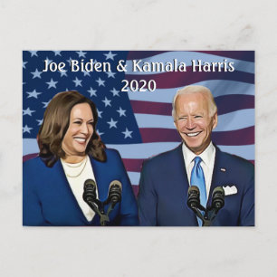 Cartão Postal Joe Biden e Kamala Harris 2020 Running Mates
