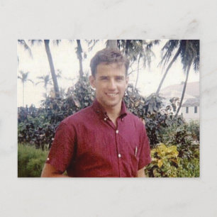 Cartão Postal Joe Biden jovem bonito estilizado