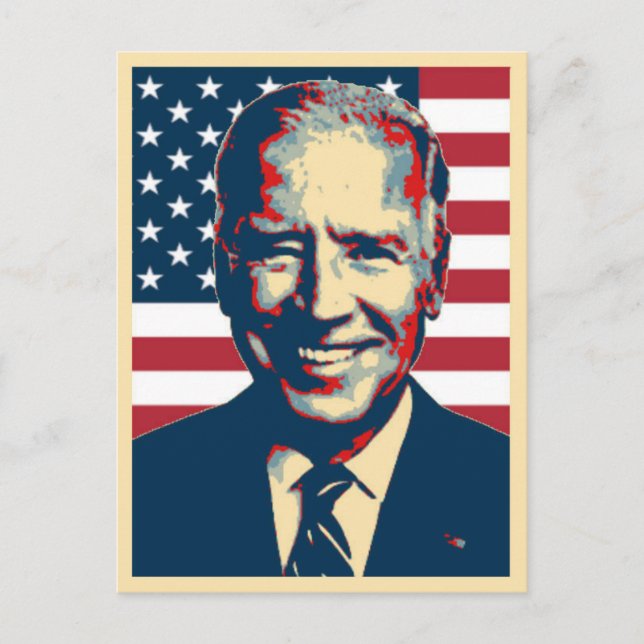 Cartão Postal Joe Biden Patriotic (Frente)