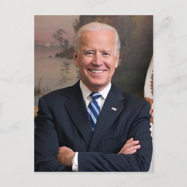 Cartão Postal Joe Biden Retrato Presidencial Oficial (Frente)