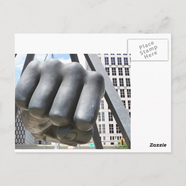 Cartão Postal Joe Louis Fist (Verso)