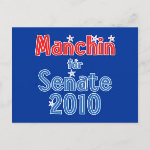 Cartão Postal Joe Manchin para a Design do Senado 2010 Star