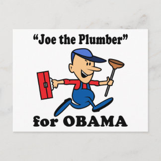 Cartão Postal Joe, o Canalizador para Obama