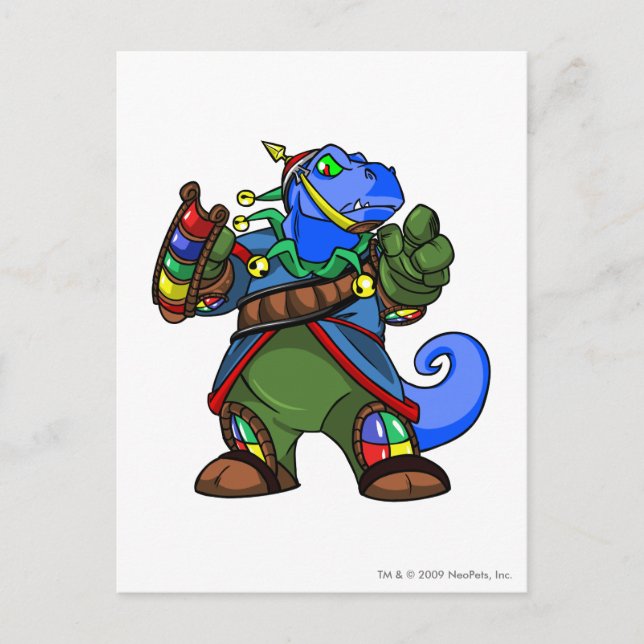 Cartão Postal Jogador da Ilha Grarrl Roo (Frente)