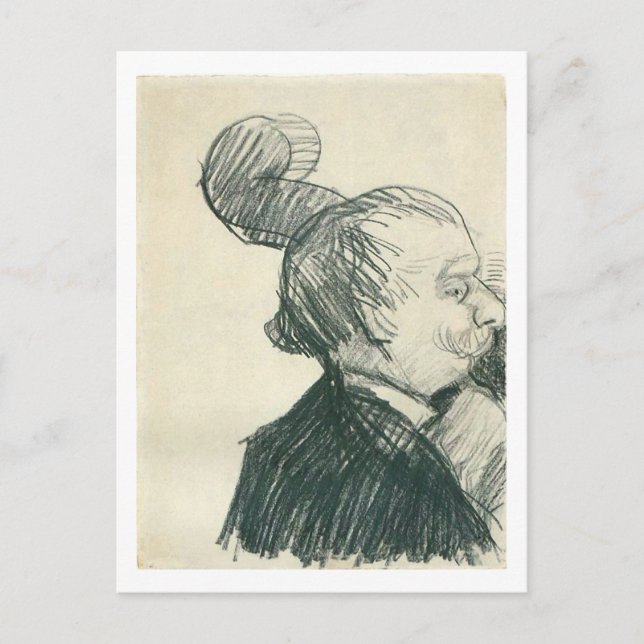 Cartão Postal Jogador De Baixo Duplo (F1244cv) Van Gogh Baixo Ar (Frente)