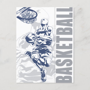 Cartão Postal Jogador de basquete