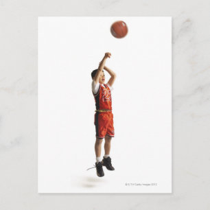 Cartão Postal jogador de basquetebol masculino da américa afric