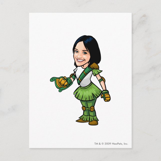 Cartão Postal Jogador de Funcionarios da Ilha Misteriosa do Twit (Frente)