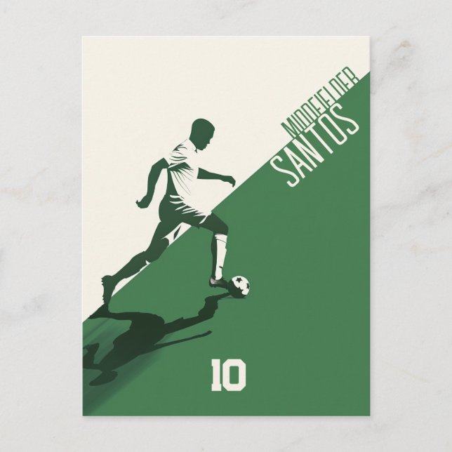 Cartão Postal Jogador de futebol (Frente)
