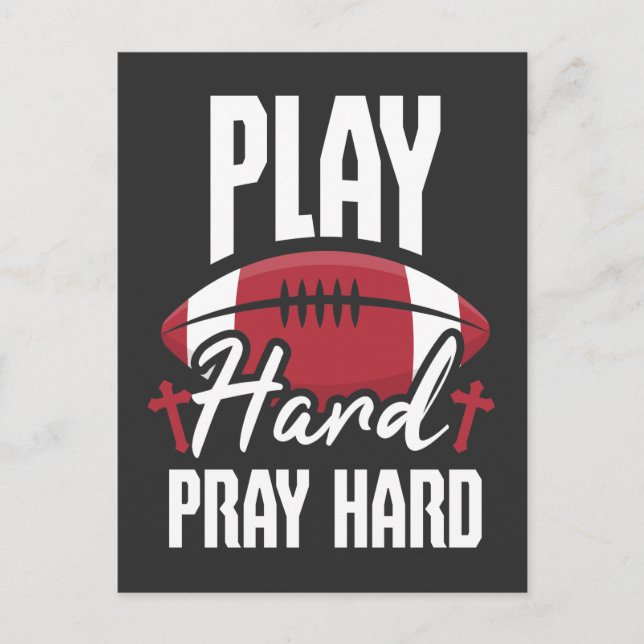 Cartão Postal Jogador de futebol americano Christian Jesus Espor (Frente)