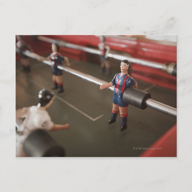 Cartão Postal Jogador de futebol da antiga mesa (Frente)