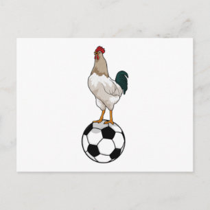 Cartão Postal Jogador de futebol do Rooster