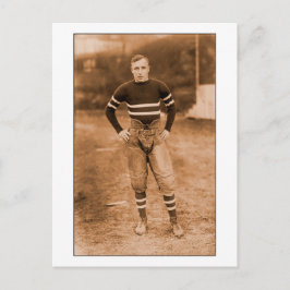 Cartão Postal Jogador de futebol no início dos anos 1900 Vintage