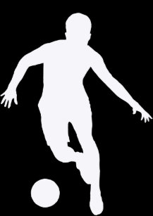 Cartoes Postais Silhueta Jogador Futebol Zazzle Com Br Futebol bola de futebol, branco, outros, monocromático png. cartoes postais silhueta jogador