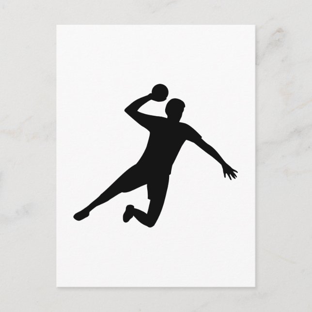 Cartão Postal Jogador de handebol (Frente)