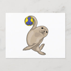 Cartão Postal Jogador de handebol Handebol