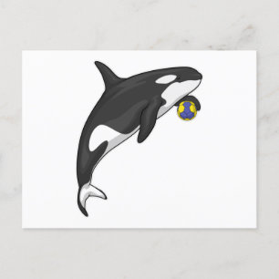 Cartão Postal Jogador de handebol Orca Handebol