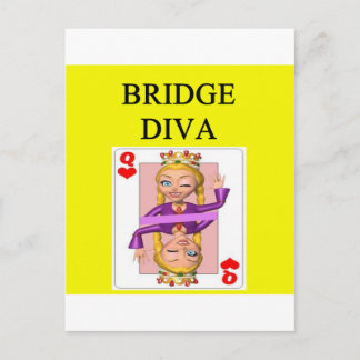 Cartão Postal jogador de jogo bridge duplicado