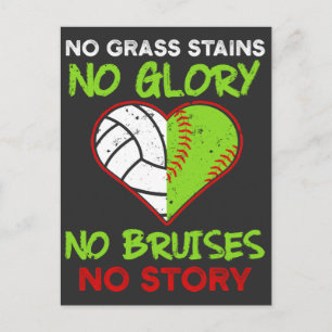 Cartão Postal Jogador de Softbol e Volei Machuca Atletas