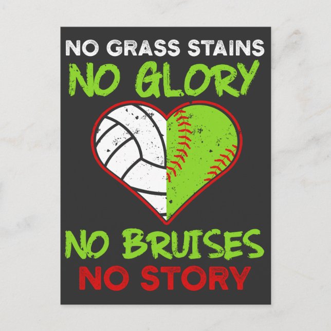 Cartão Postal Jogador de Volei de Softbol Machuca Atletas (Frente)