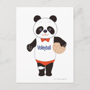 Cartão Postal Jogador de Volei Panda