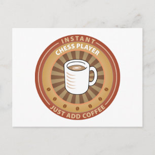 Cartão Postal Jogador de Xadrez Instantâneo