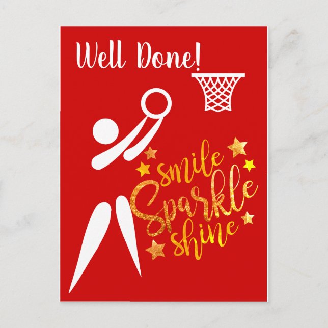 Cartão Postal Jogador GS achou bem feito o Netball (Frente)