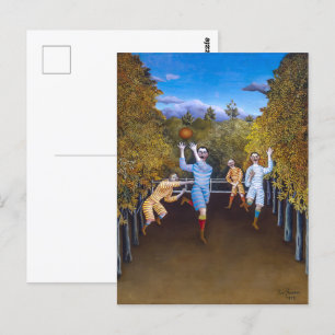 Cartão Postal Jogadores de futebol   Henri Rousseau  