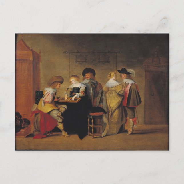 Cartão Postal Jogadores de gamão (Frente)