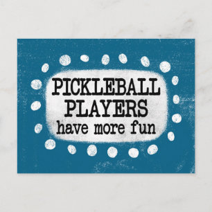 Cartão Postal Jogadores De Pickleball Têm Cartão-Postal Mais Div