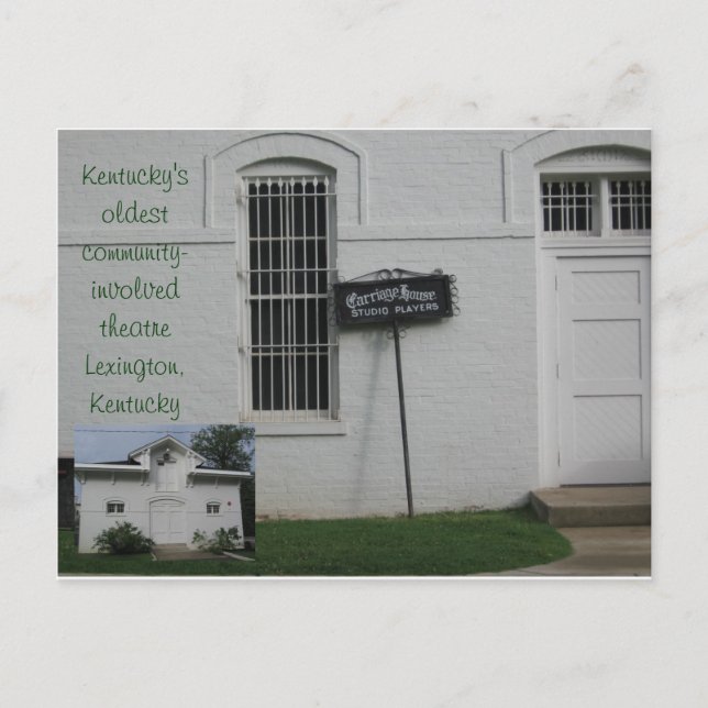 Cartão Postal Jogadores do Studio no Teatro da Carruagem House (Frente)