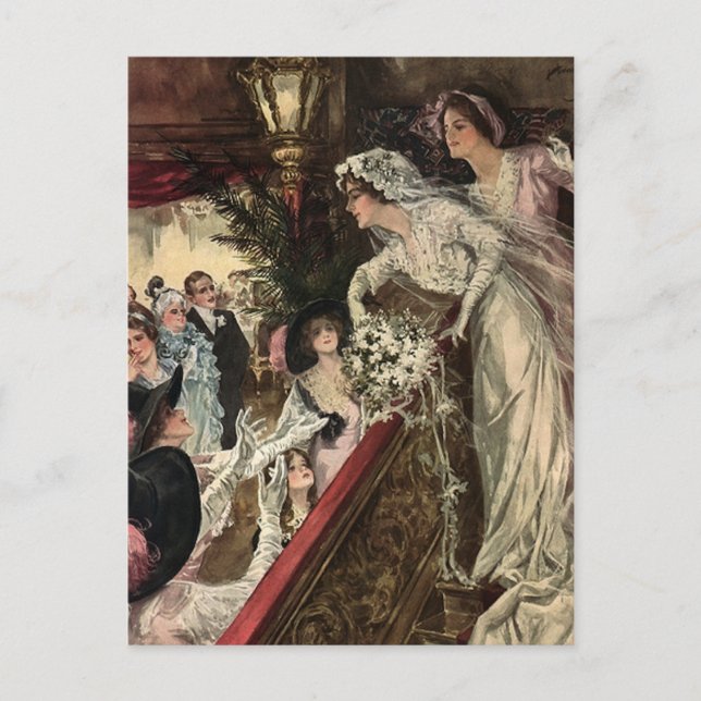 Cartão Postal Jogando o Buquê (Frente)