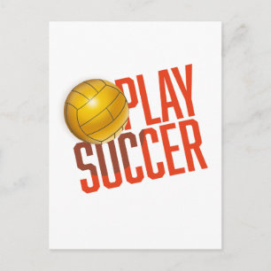 Cartão Postal Jogar futebol