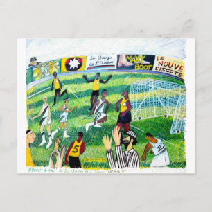Cartão Postal Jogo de futebol