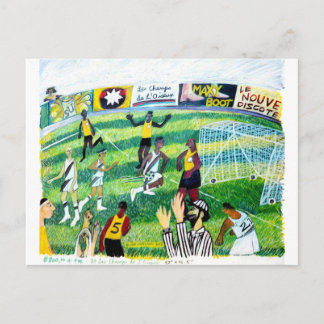 Cartão Postal Jogo de futebol