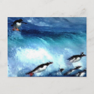 Cartão Postal Jogo de Penquin